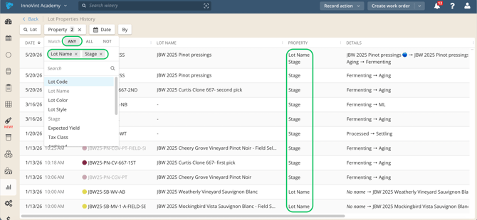 052126_Lot Properties History Report_ANY filter_Annotated
