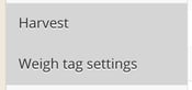 Activating the Advanced Receive Fruit option and Weigh Tag Settings-tab