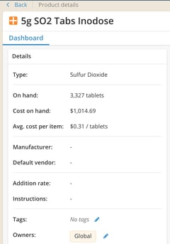 Add,edit,remove tag_Dry Good Product