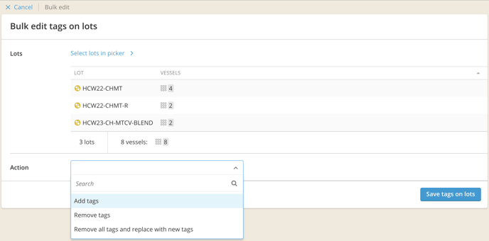 Add,edit,remove tags_bulk edit