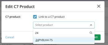 C7 integration-add C7 product