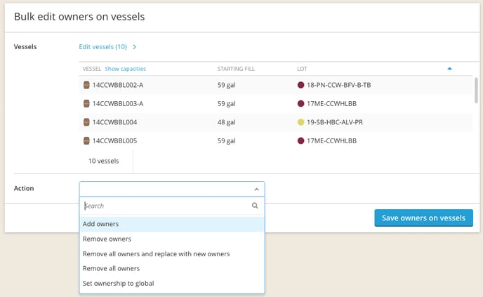 Change or edit vessel details -edit owners