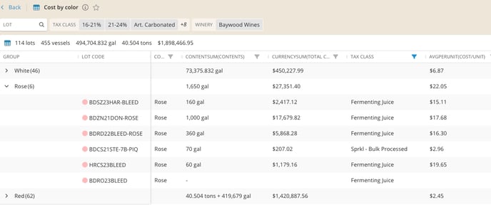 Cost Reports & Reconciliation-custom report