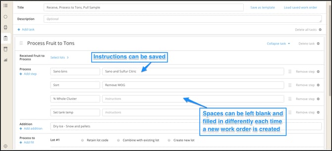 Creating Work Order Templates-instructions