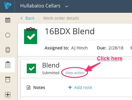 Deleting a Work Order-delete from view