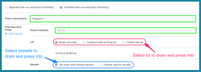 Drain and Press-instructions