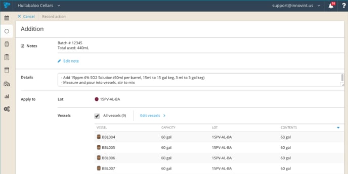 Feature Option Simple Additions vs Additions using the Dry Goods Batch Tracking & Calculator-addition