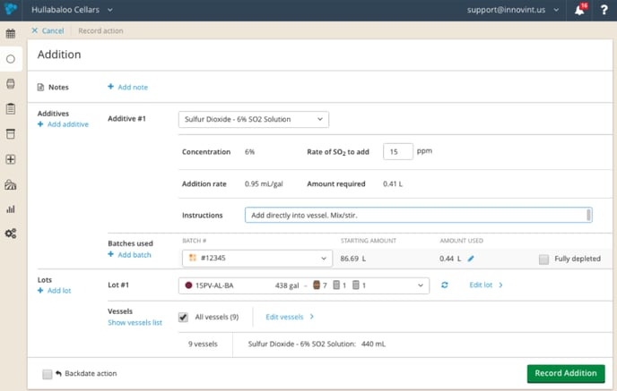 Feature Option Simple Additions vs Additions using the Dry Goods Batch Tracking & Calculator-additives
