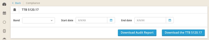 Generate and Download the TTB 5120.17 Report-audit report