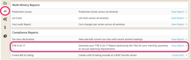 Generate and Download the TTB 5120.17 Report-explorer