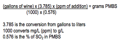 How InnoVint is calculating SO2 additions-formula2