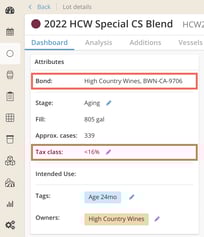 How do I Return Bottled Wine to a Bulk Wine Lot-bond tax