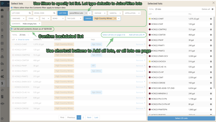 How to Allocate and Remove Costs-filter shortcut