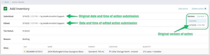 How to Edit or Delete Inventory Actions_Edited action version_annotated