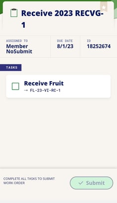 How to Receive Fruit-task start