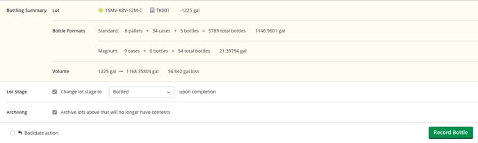 How to Record a Bottling-summary