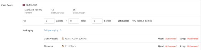 How to Record a Bottling-work order