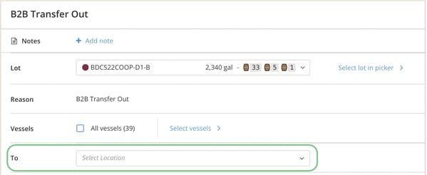 How to create a Bill of Lading (BOL)-shipping location
