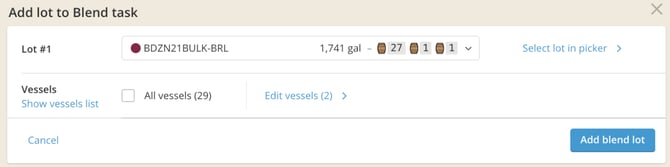 How to edit a work order_add blend lot2