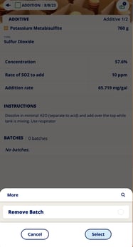 How to make Additions-remove batch