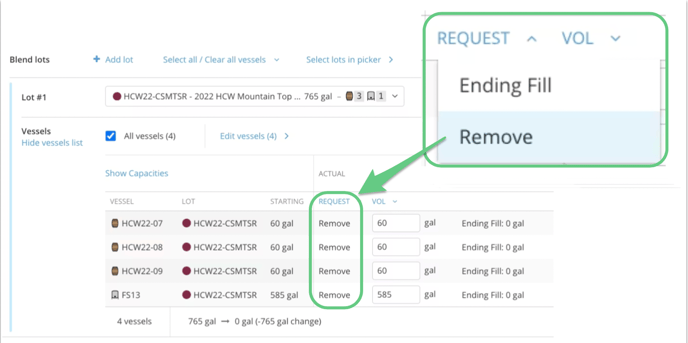 How to set ending fill_remove selected-1