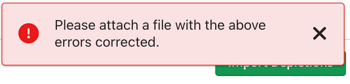 IMport depletions - file not corrected