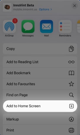 InnoApp Highlights-add to home screen