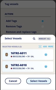 InnoApp How to Add Remove or Replace Vessel Tags-confirm select vessels