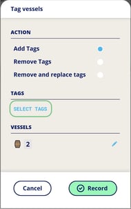 InnoApp How to Add Remove or Replace Vessel Tags-record select tags