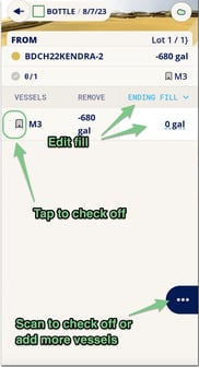 InnoApp How to Bottle-vessels select end fill