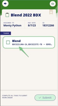 InnoApp How to Filter, Transfer, Rack, Barrel Down, and Blend-blend task