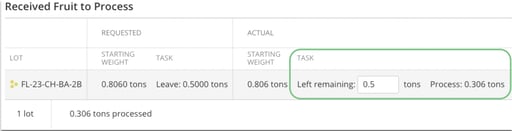InnoApp How to Process Fruit to Volume & Weight-2 spec amount