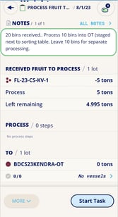 InnoApp How to Process Fruit to Volume & Weight-notes