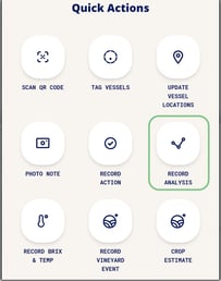 InnoApp How to Record Analysis-quick action