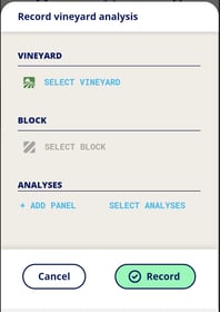 InnoApp How to Record Analysis-record vineyard