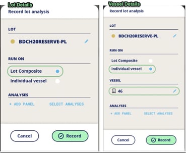 InnoApp How to Record Analysis-select run on