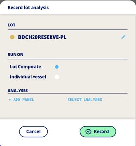 InnoApp Lot -analysis record