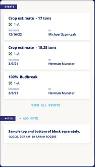 InnoApp Vineyard-block events notes
