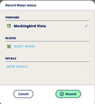 InnoApp Vineyard-record water