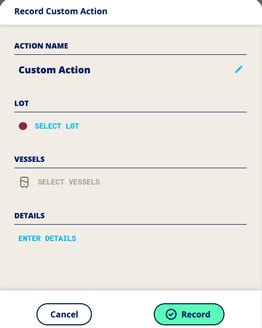 InnoApp What are my Quick Actions-record custom action