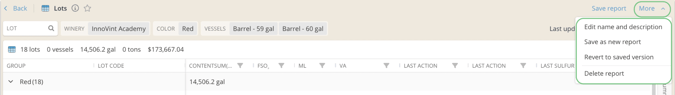 Custom Reports_More menu
