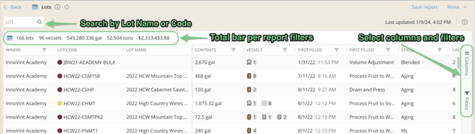 Custom Reports_New Report_Template Column Layout