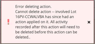 Edit or Delete Actions_Delete action_Step 3_error message