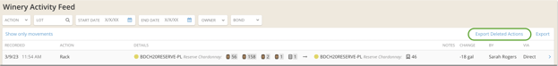 Edit or Delete Actions_WAF_Export deleted actions