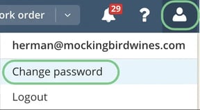 How to change or reset your password_Profile icon