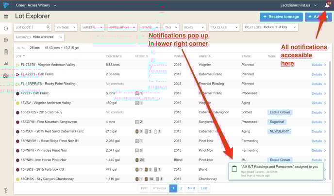 Notifications_Notifications in the desktop application