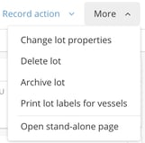 Lot Details Page-more dropdown