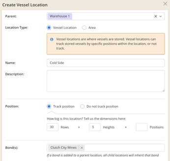 Managing and Using Vessel Locations-areas