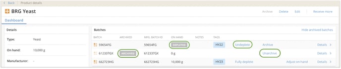 Navigating the Dry Goods Explorer & Details Pages-undeplete