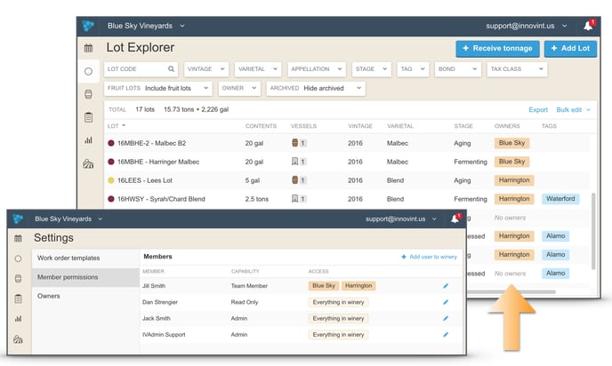 Owner-based Permissions and Member Capabilities Overview Highlight-details settings